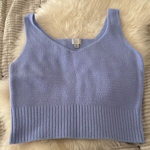 a new day Light Blue Knit Tank Top